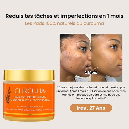 Curculia Pads : La solution 3 en 1 pour une peau nette et sans taches.