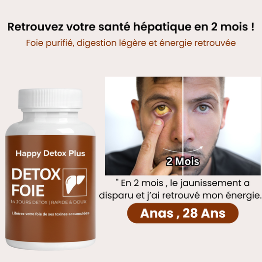Happy Detox™ : Complexe naturel pour soutenir la détoxification hépatique.